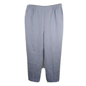 Alfred Dunner Dress Casual Pants Pull-on Women Size 18 Purple Pockets